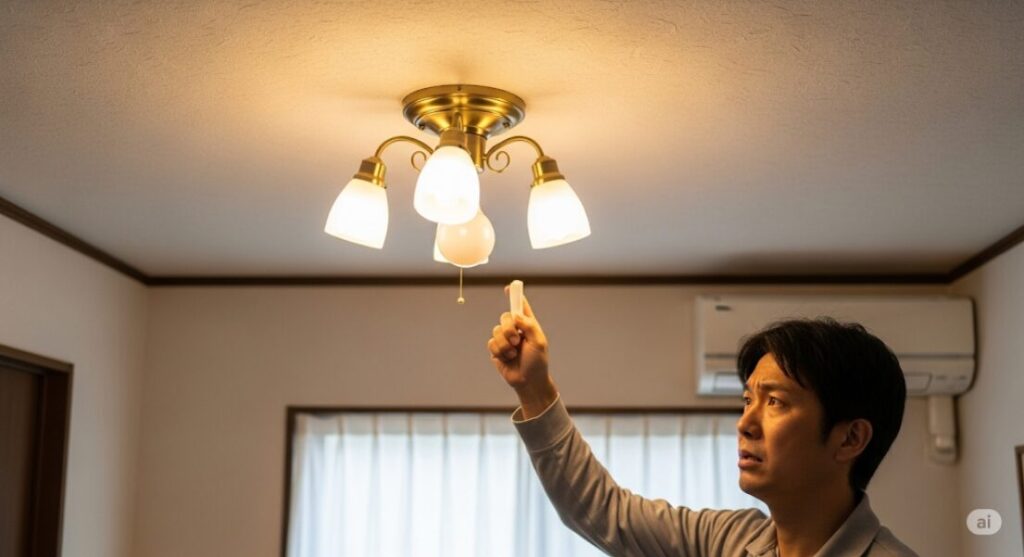 シーリングライトが外れない時の主な原因