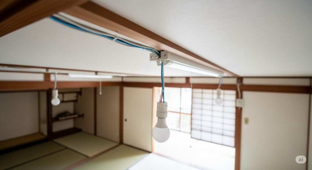 シーリングライトの配線がむき出し!基本知識と注意点