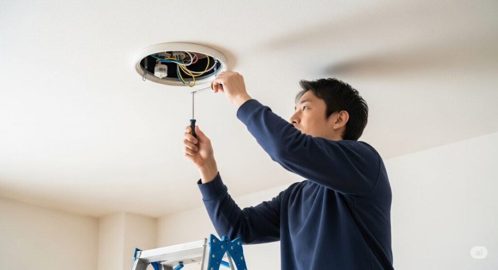 回してもシーリングライトが外れない理由