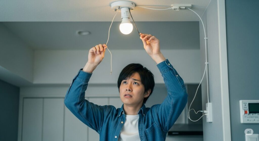 古い蛍光灯タイプの取り外し方の注意点