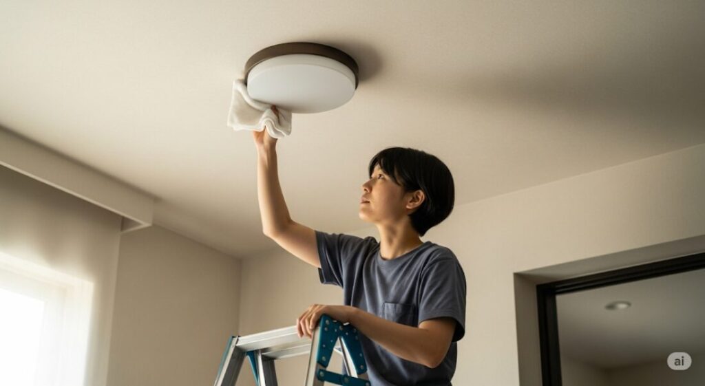 照明カバーが固くて回らない!主な原因と確認点