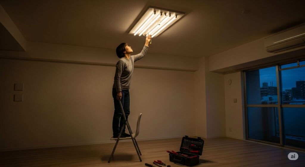 ライトが点滅したりつかない時の原因