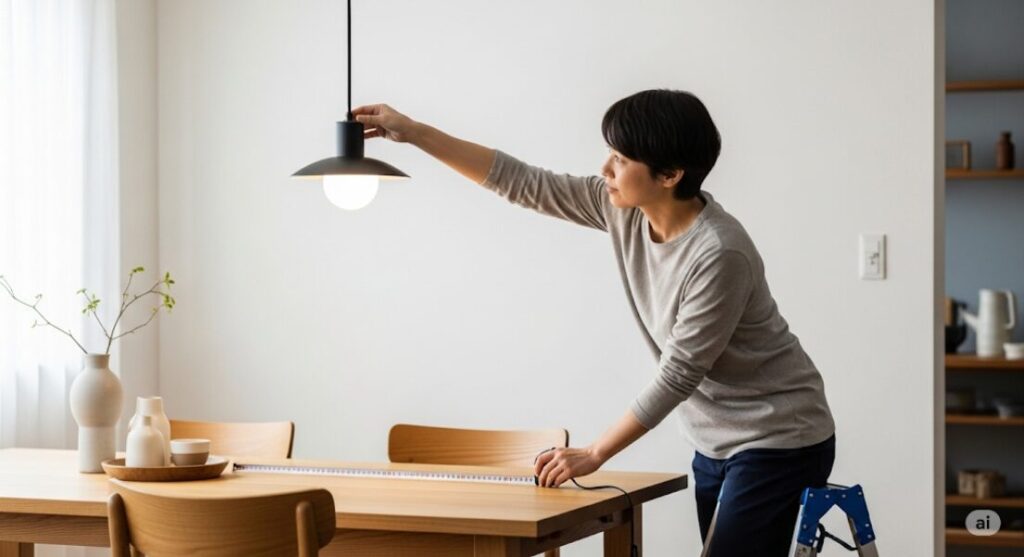 ペンダントライトの場合における注意点