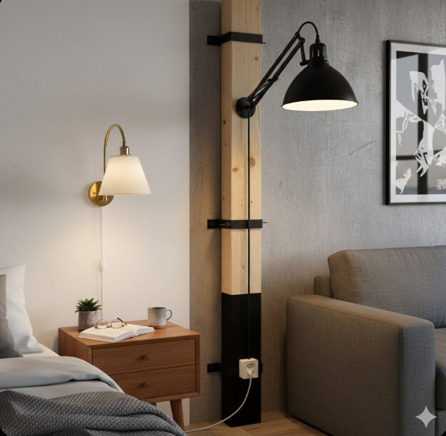 ブラケットライトで穴を開けない具体的な方法