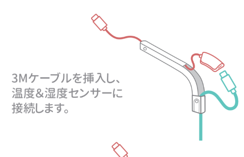 温湿度ドングルの接続