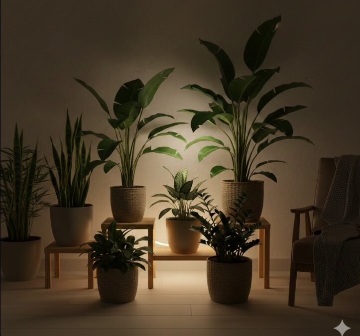 間接照明で観葉植物を枯らさない育て方