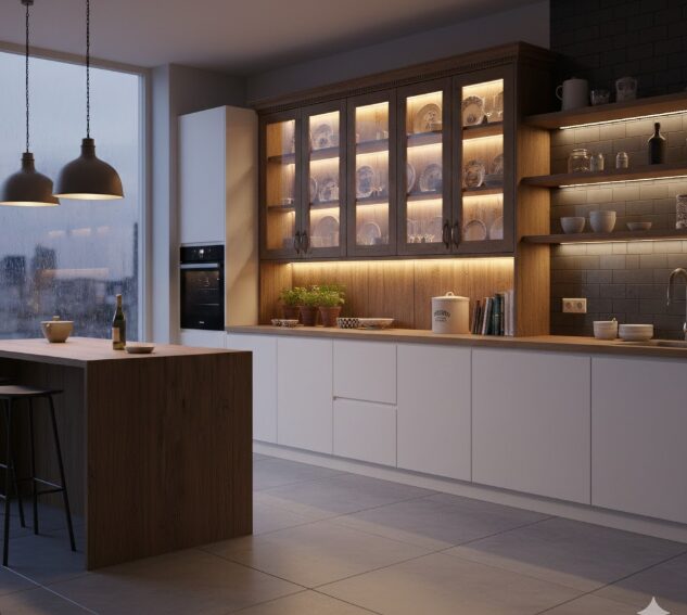 DIYで実現するカップボードの間接照明